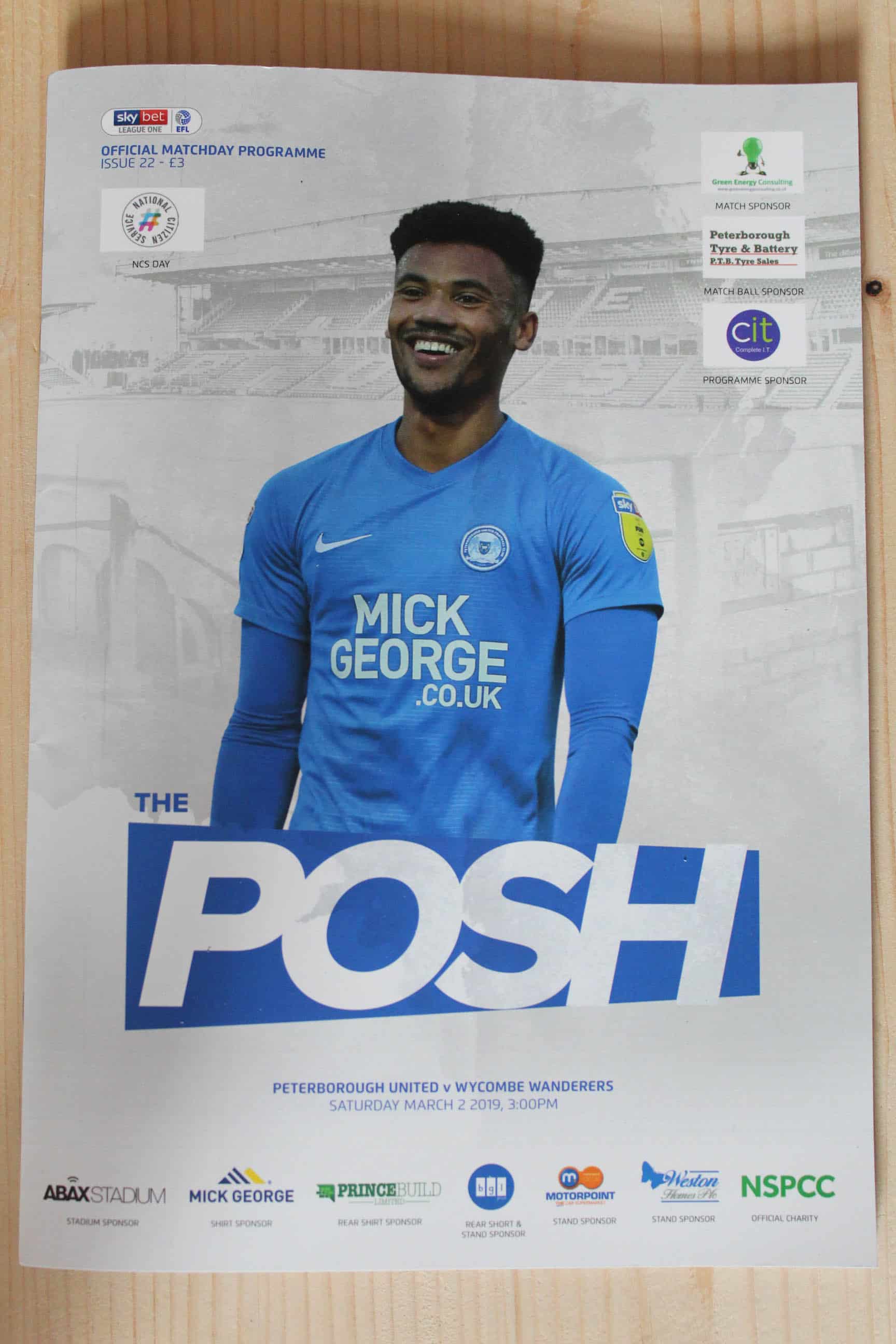 Peterborough United FC v Wycombe Wanderers FC